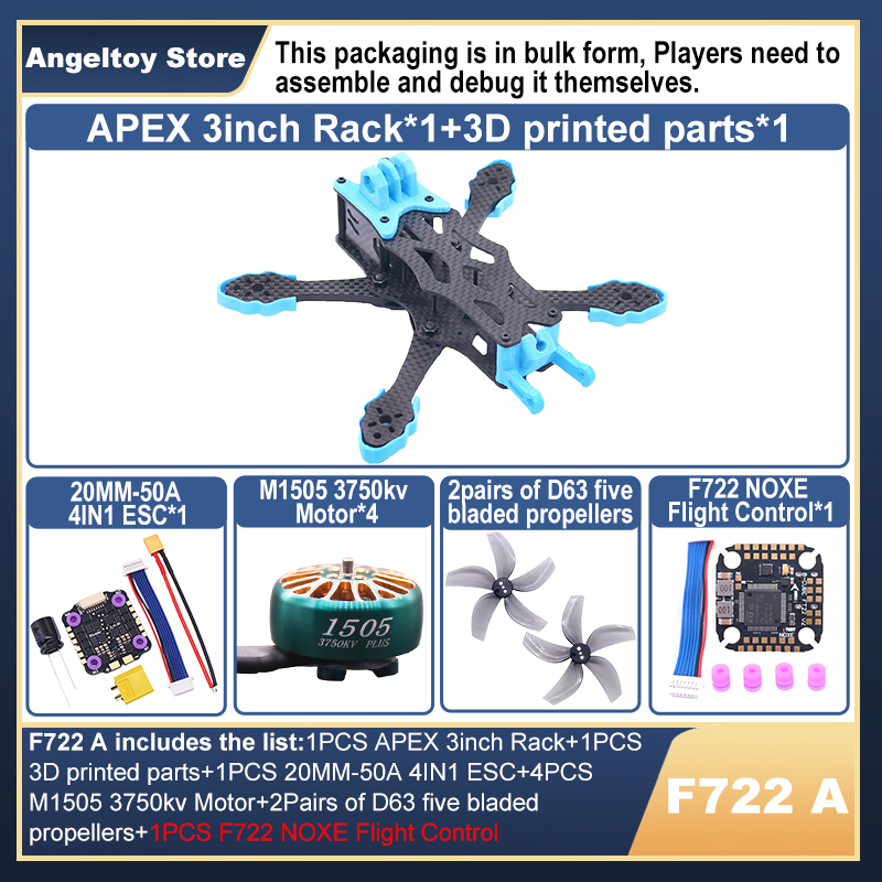 Drone Racing Flight Controller - B-CUBE APEX 3inch FPV Drone Frame