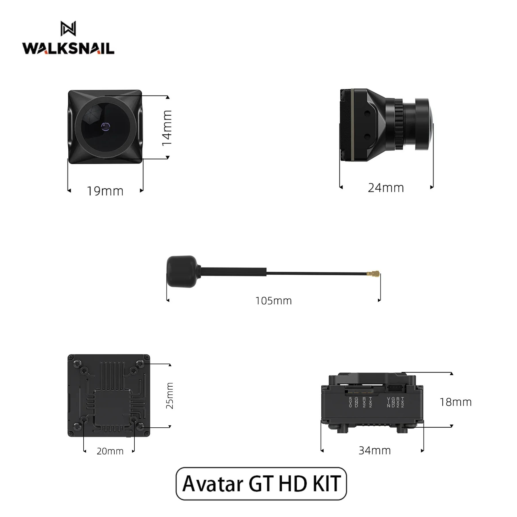 Walksnail Avatar GT HD KIT 2W  - Drone Racing Camera ulasan dan harga